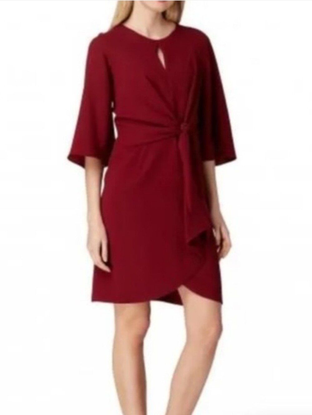 TAHARI Tie Front Dress